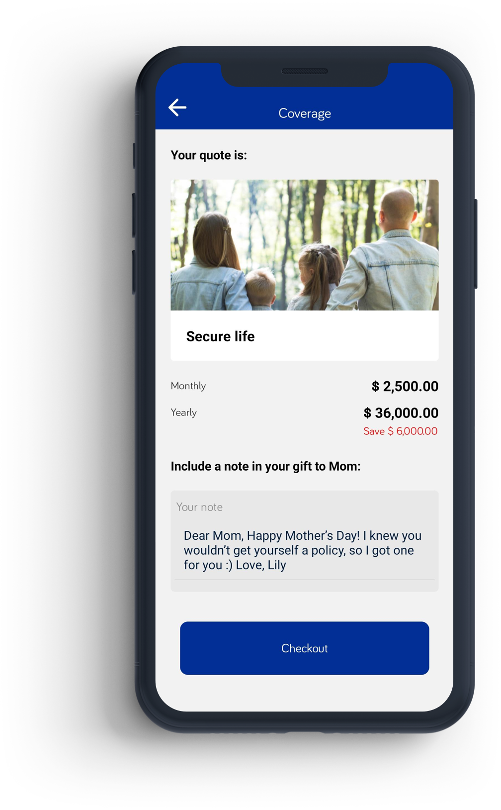 Let your customers buy an insurance policy with a digital wallet app